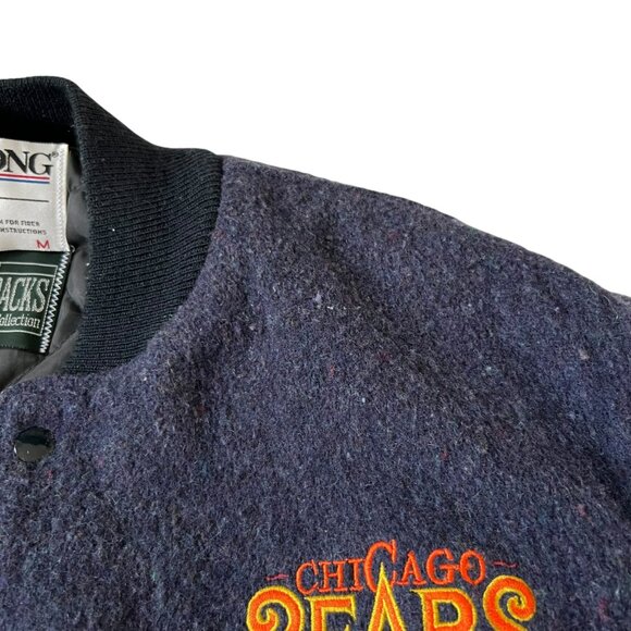 Vintage Bears Varsity Jacket - Blue and Brown - Picture 9 of 15